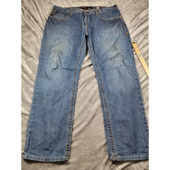 Ariat M3 Loose‎ Straight Flame Resistant FR Work Jeans Blue Men's 43x31 - Picture 1 of 8
